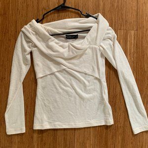 Off-Shoulder Sweater: A&F Size Small